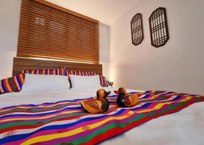 公寓 Mapo Hanok Vibe 3br Group 4 Queen Beds
